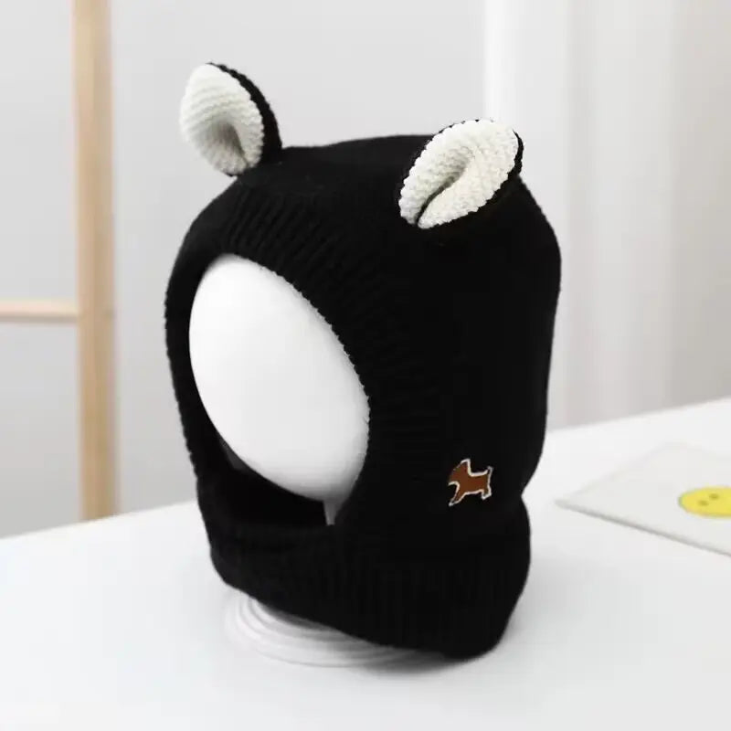 Quiet Ears for Dogs, 1 Pc Dog Ear Muffs for Noise Protection, Winter Warm Pet Caps—Christmas Puppy/Cat Hats with Ears for Medium to Large Dogs