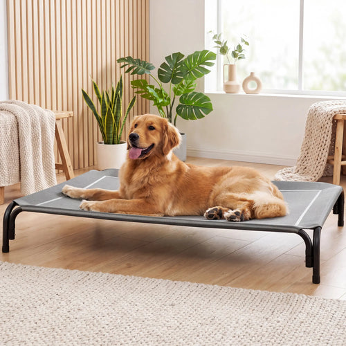 【Tiktokshopsummersale】 Cozila Elevated Dog Bed for Large Dogs, Cooling Pet Cot with Breathable Mesh & Durable Frame, Easy to Clean Raised Pet Mats for Indoor & Outdoor Home Summervibes Petlovers Outdoorfun
