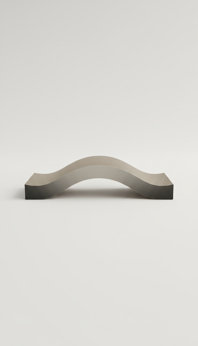 Minimalist Cat Scratcher In Natural Fiber