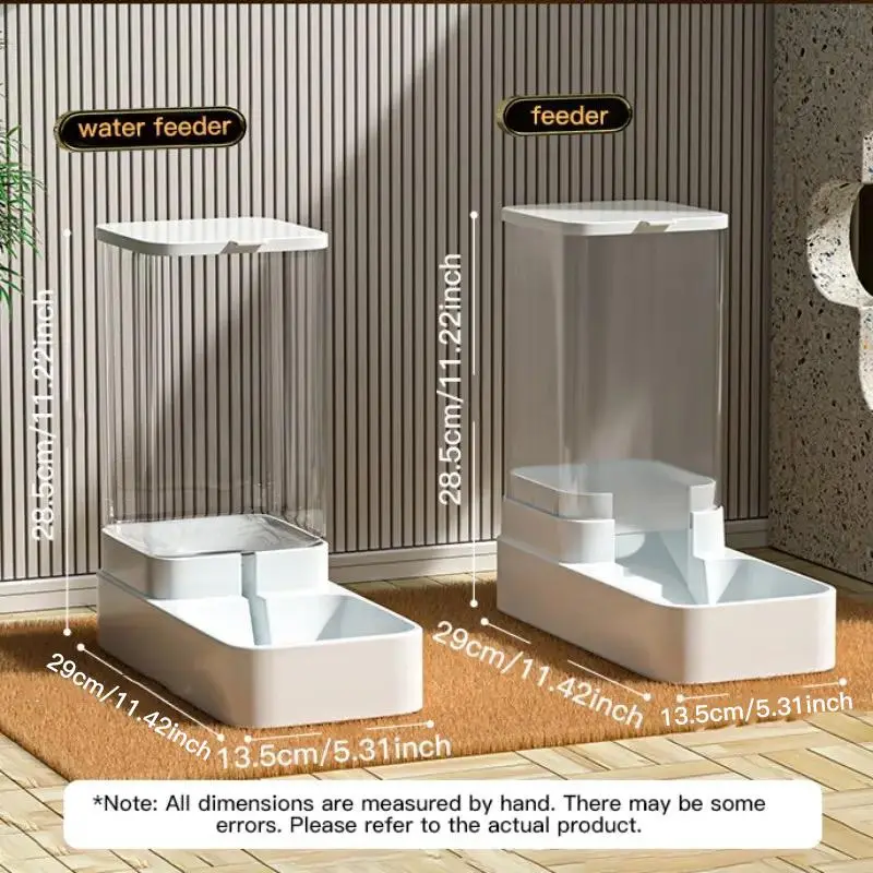 Large Capacity Automatic Pet Feeder - Pet Food Feeder & Water Dispenser