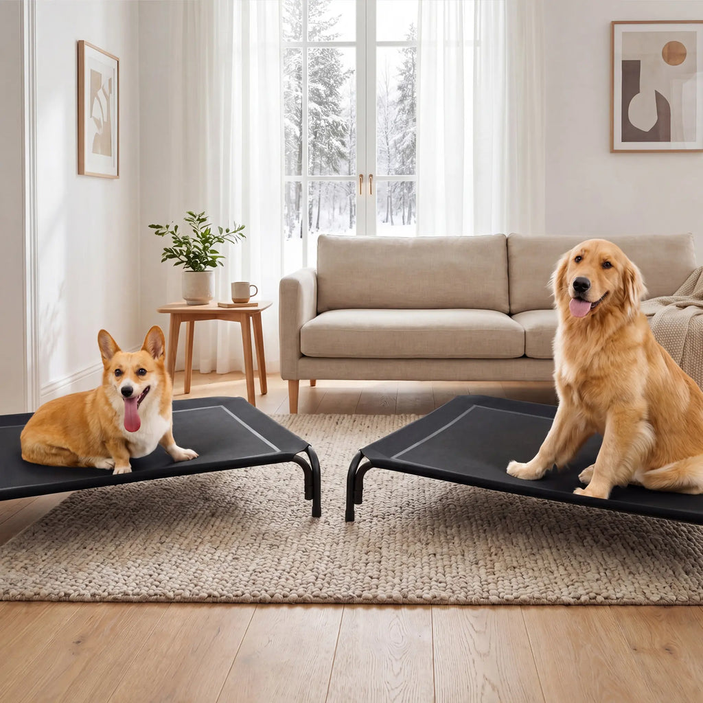 【Tiktokshopsummersale】 Cozila Elevated Dog Bed for Large Dogs, Cooling Pet Cot with Breathable Mesh & Durable Frame, Easy to Clean Raised Pet Mats for Indoor & Outdoor Home Summervibes Petlovers Outdoorfun